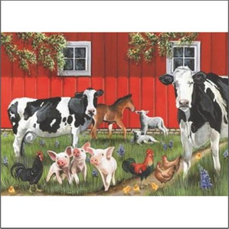 Cobble Hill - Red Barn Farm - 35 Piece Tray Puzzle