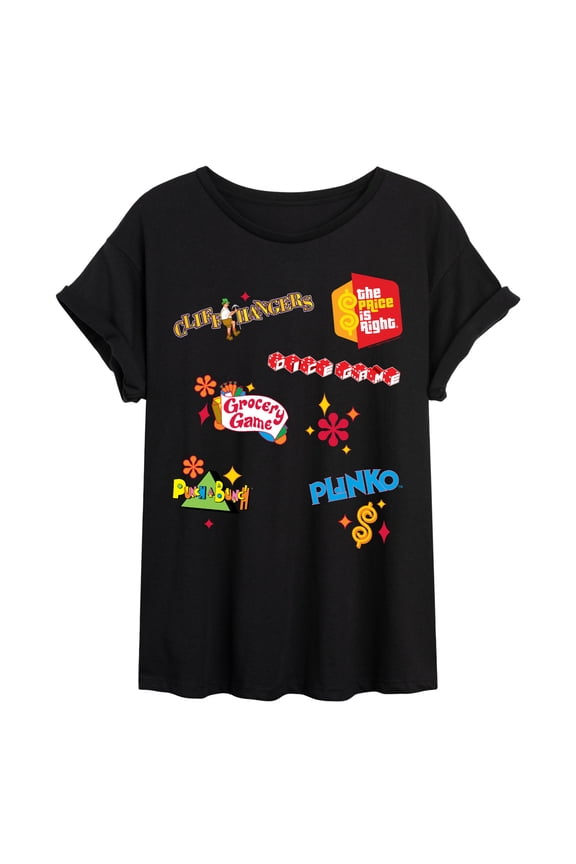 - Game Logos - Womens Oversized Graphic T-shirt