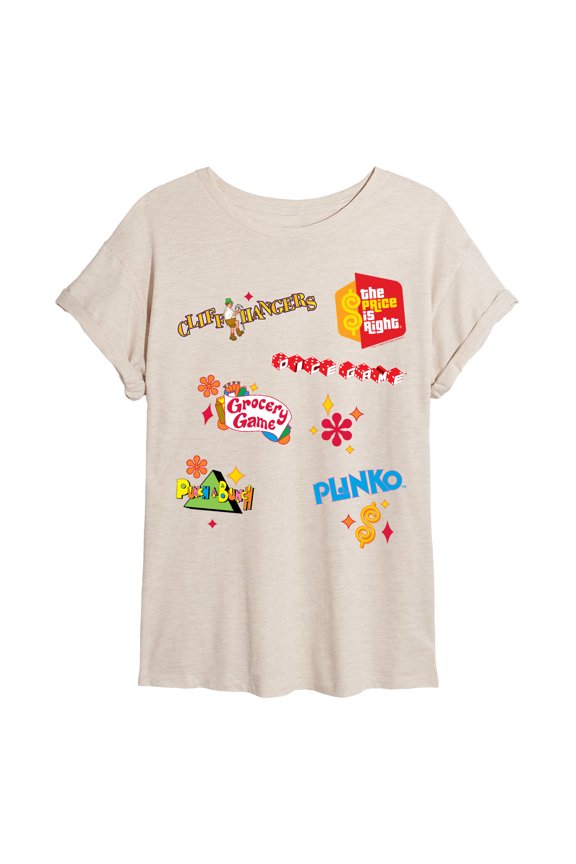 - Game Logos - Womens Oversized Graphic T-shirt