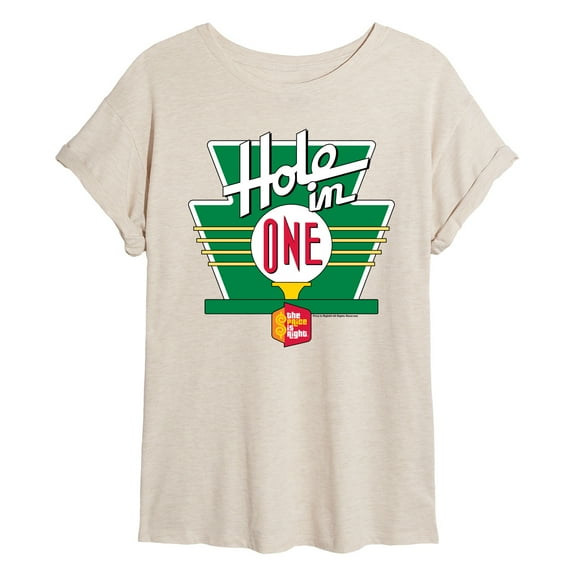 Price is Right - HOLE IN ONE - Womens Oversized Graphic T-shirt