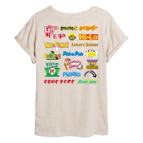 Price is Right - PRICE IS RIGHT GAMES - Womens Oversized Graphic T-shirt