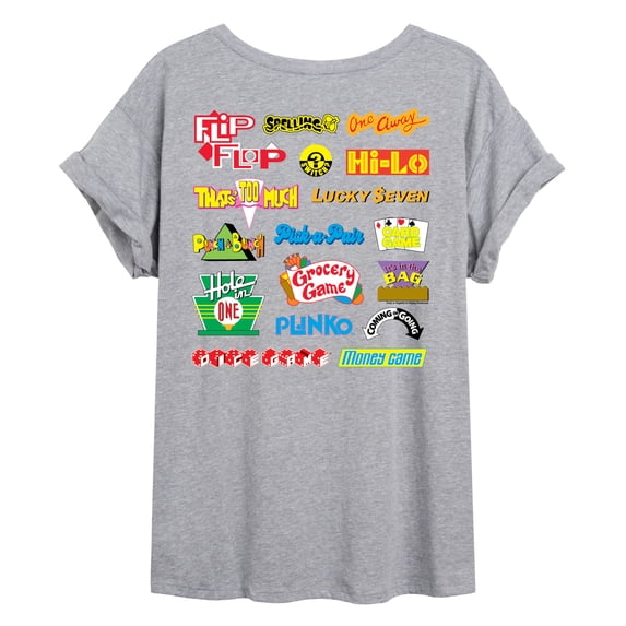 Price is Right - PRICE IS RIGHT GAMES - Womens Oversized Graphic T-shirt