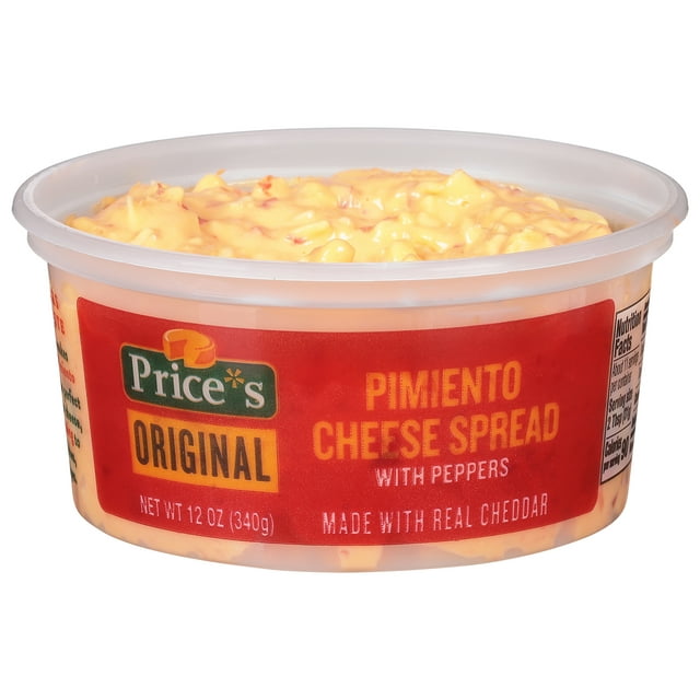 Price's Original Flavored Pimiento Cheese Spread, 12 oz., Tub, Refrigerated