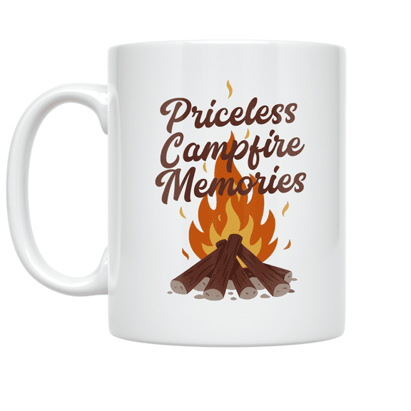 Priceless Campfire Memories - Camping Enthusiast - 11 oz Ceramic Coffee Mug