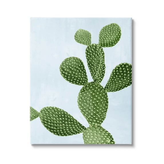 Prickly Pear Desert Cactus Botanical & Floral Graphic Art Gallery Wrapped Canvas Print Wall Art