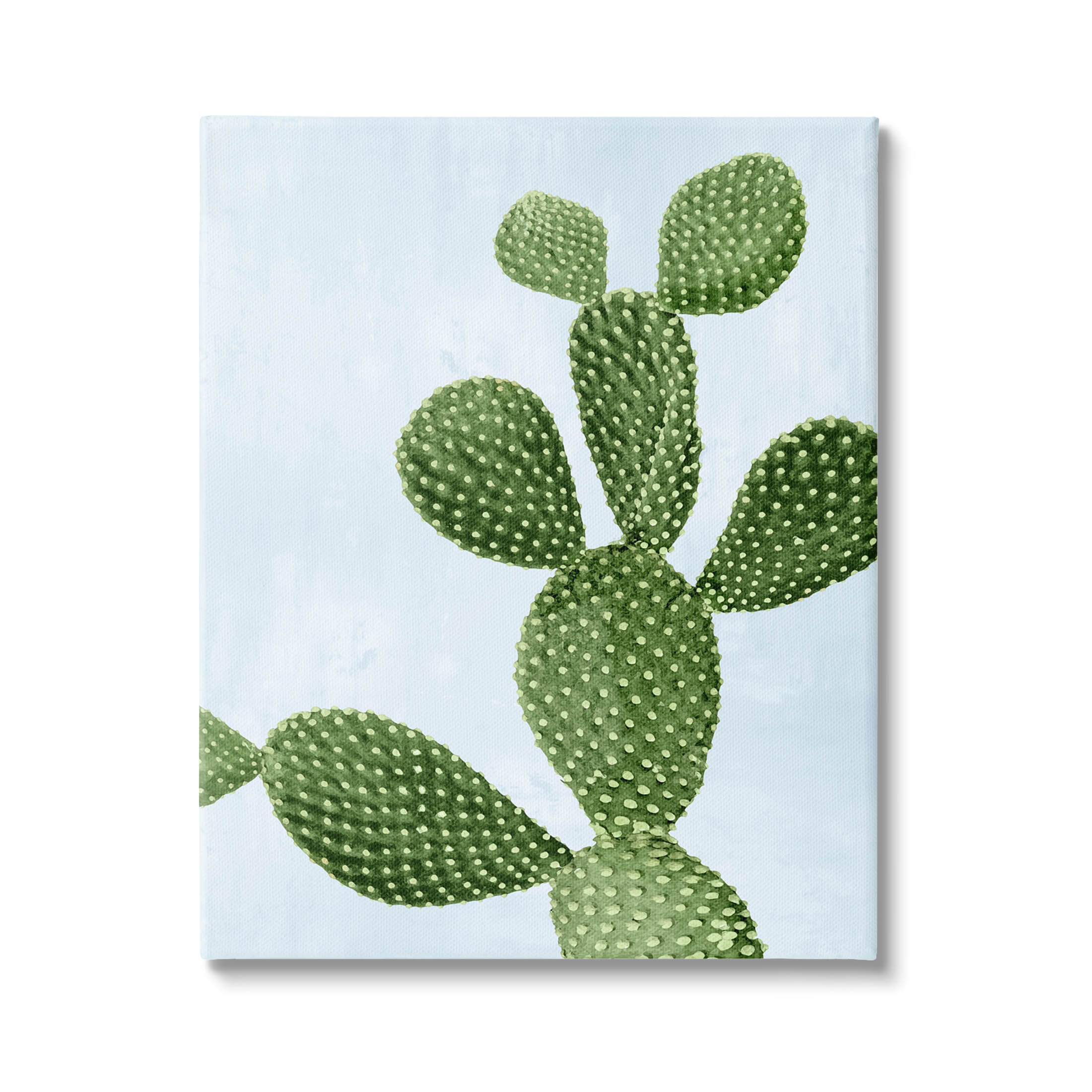 Prickly Pear Desert Cactus Botanical & Floral Graphic Art Gallery Wrapped Canvas Print Wall Art