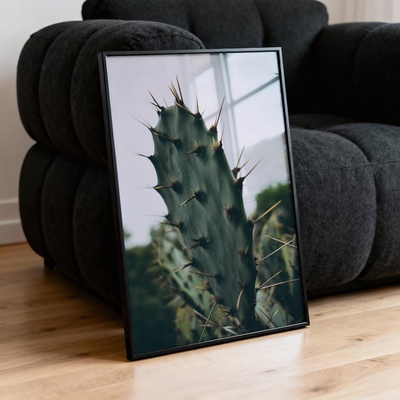 Pear Application Prickly Pear Desert Cactus Wall Art Print, Minimalist Southwestern ...