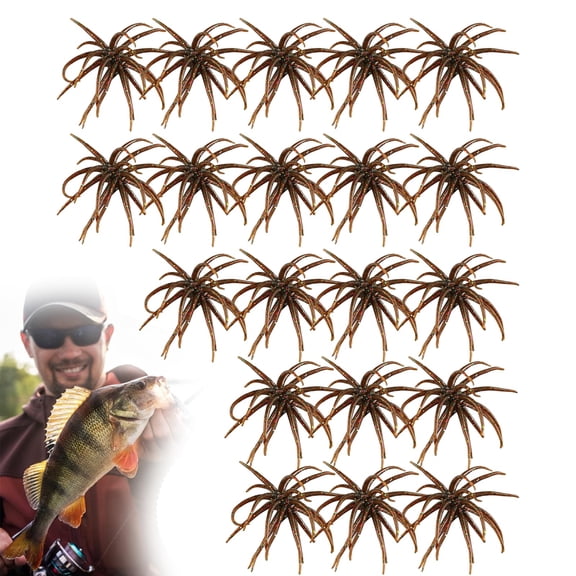 Prickly Pear Fishing Lure, Sea Urchin Bait Floating TPR Lures with Star Glitter for Saltwater Fishing