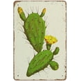 thumbnail image 1 of Prickly Pear Print Indian Fig Vintage Floral Wall Decor Cottage Chic Southwestern Decor Cactus Western Decor Mexican Decor Novelty?Retro Vintage Auto License Plate Tin Sign Warning Sign 8"x12", 1 of 5
