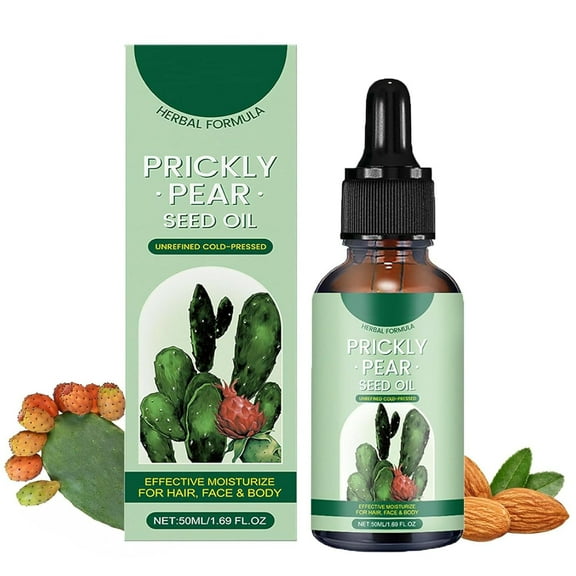 Prickly Pear Seed Oil, Organic Prickly Pear Oil, Prickly Pear Oil for Face, Cold Pressed Moisturizer for Face, Body & Hair
