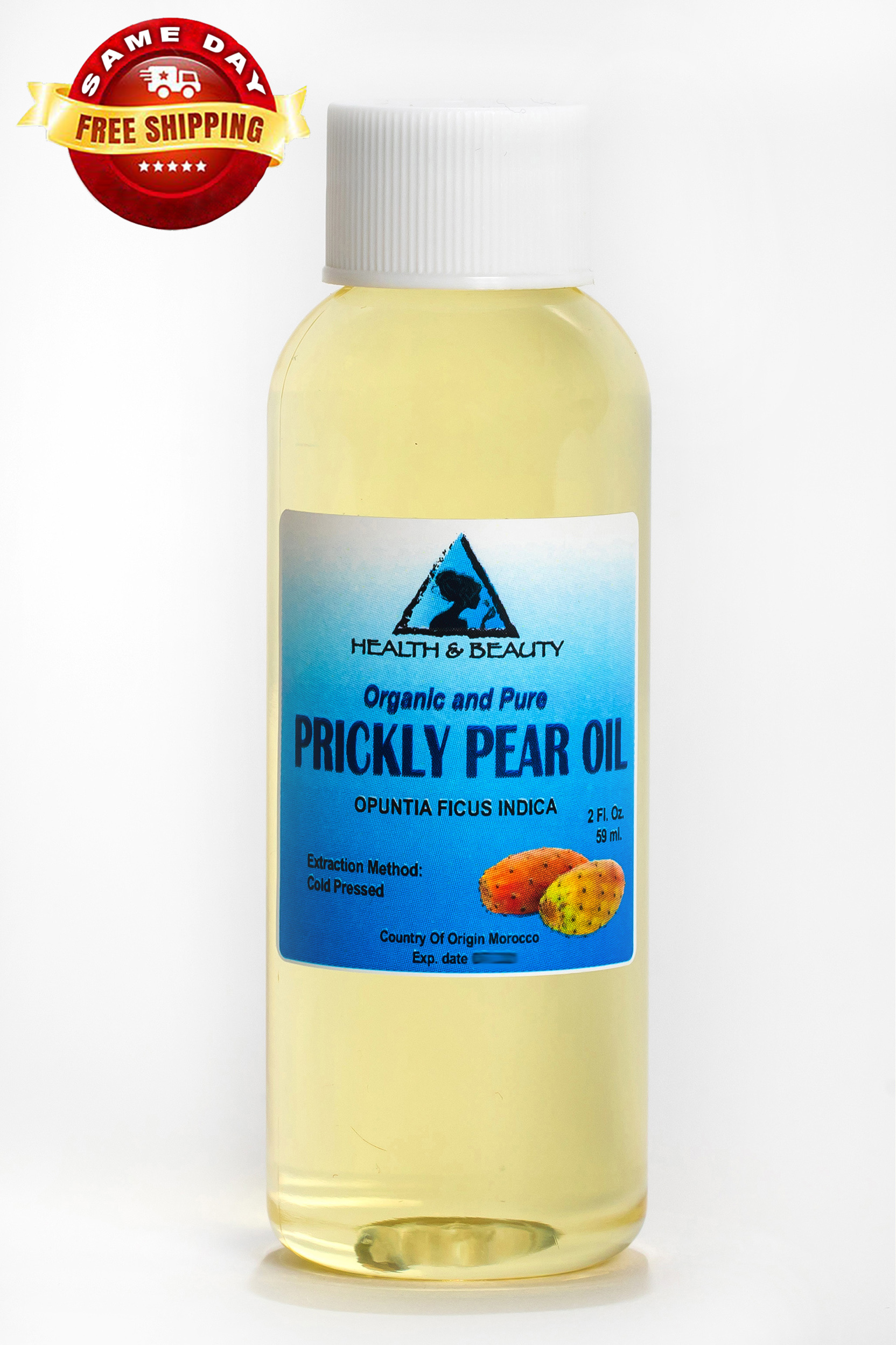 Prickly pear seed oil organic cold pressed premium 100% pure all natural 2  oz