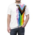thumbnail image 1 of Pride 2023 Shirt by Artist A.Melo  - Unisex AOP Cut & Sew Tee, 1 of 7