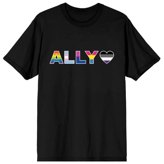 Pride Ally Men's Black T-Shirt-XL