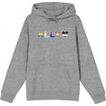 thumbnail image 1 of Pride Ally Pride Flag Colors Adult Heather Gray Long Sleeve Hoodie-XL, 1 of 2