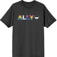 thumbnail image 1 of Pride Ally Pride Flag Colors Men's Charcoal Crew Neck Short Sleeve Tee-XXL, 1 of 2