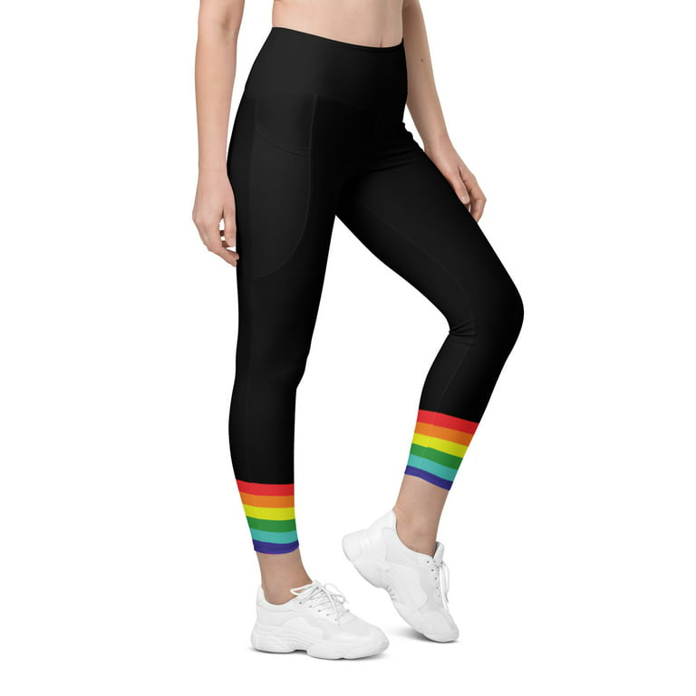 Pride Ankle Flag Leggings with Pockets 