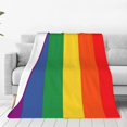 thumbnail image 1 of Pride Blanket Rainbow Flannel Fleece Blankets and Throws for Women Men Bed Sofa All Season Use 60"x50", 1 of 5