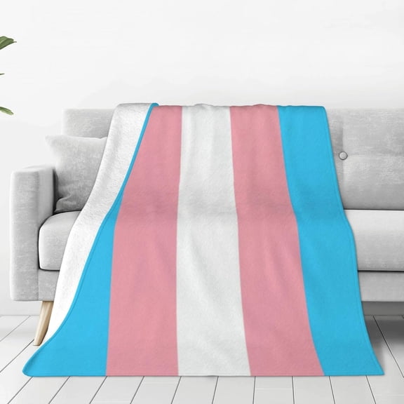 Pride Blanket Rainbow Flannel Fleece Blankets and Throws for Women Men Bed Sofa All Season Use 60"x50"
