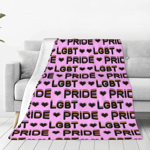 Pride Blanket Rainbow Progress Throw Blanket 50"x40" Rainbow Butterfly Throw for Couch Sofa Bed Travel