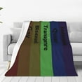 thumbnail image 1 of Pride Blanket Rainbow Progress Throw Blanket 50x40 Inches Lesbian Flag Throw for Couch Sofa Bed Travel, 1 of 6