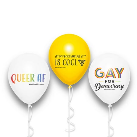 Pride Celebration Pack Badass Balloons® LGBT Party Decorations Pride Month Decorations Balloons Gay Pride Flag Banner for Pride Month LGBT Festival Celebration Rainbow Festival Party Supplies LGBTQ+ E
