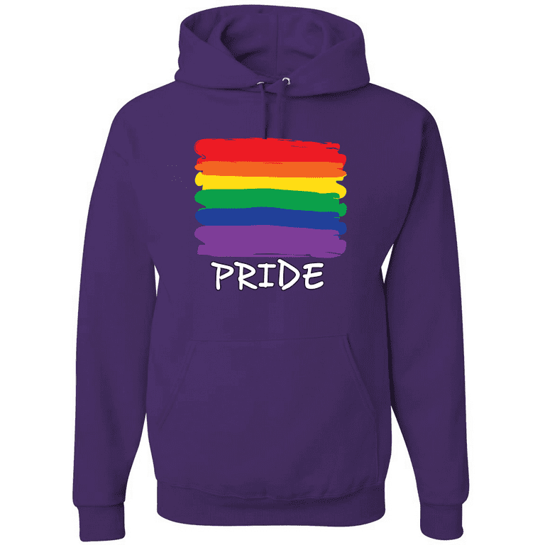 Pride Colorful Rainbow Flag Logo LGBT Pride Graphic Hoodie