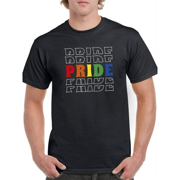Pride Colors T-Shirt Men -Smartprints Designs, Male 3X-Large