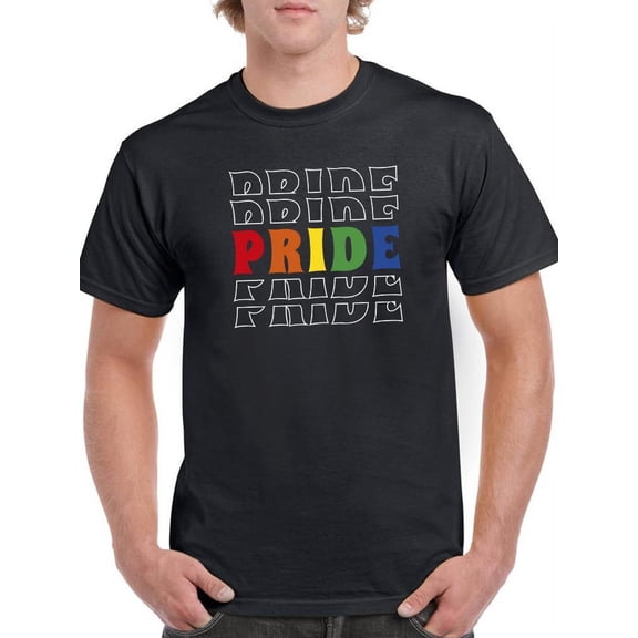 Pride Colors T-Shirt Men -Smartprints Designs, Male XX-Large