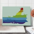 thumbnail image 1 of Pride Cutting Board, Grungy Rainbow with Thumbs up Art Illustration Approbation Acceptance Gesture Print, Decorative Tempered Glass Cutting and Serving Board, Large Size, Multicolor, by Ambesonne, 1 of 1