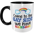 thumbnail image 1 of Pride Day Lgbt Gay Peace Love Coffee Mug Funny Novelty Ceramic Tea Cup Microwave Safe 11oz Office And Home Ideal Cup For Men Women, 1 of 8