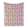 thumbnail image 1 of Pride Day Soft Flannel Fleece Throw Blanket, Pixelated Grunge Vibrant LGBT Rainbow Illustration Colorful, Cozy Plush for Indoor and Outdoor Use, 70" x 90", Blue Violet Yellow, by Ambesonne, 1 of 5