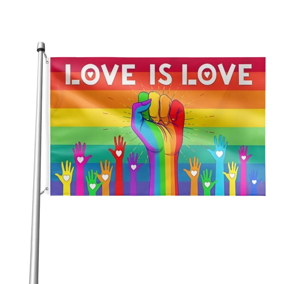 Pride Day Thickened Polyester Double-sided Decorative Flag - Fade Resistance, Wind Protection And Sun Protection Four Seasons Outdoor General Use 12*18IN