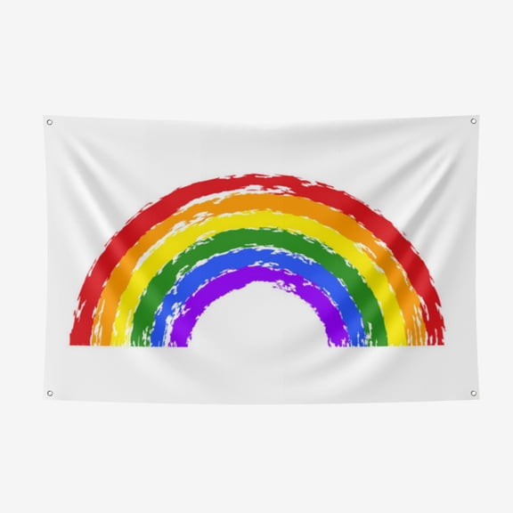 Pride Day Thickened Spring Yarns Background Cloth - Heat Transfer Printing HD non-Fading Indoor And Outdoor Wear-Resistant Decorative Cloth 3.6*5.9FT/110*180CM