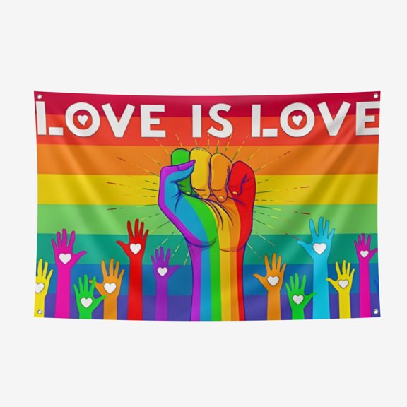 Pride Day Thickened Spring Yarns Background Cloth - Heat Transfer Printing HD non-Fading Indoor And Outdoor Wear-Resistant Decorative Cloth 3.6*5.9FT/110*180CM