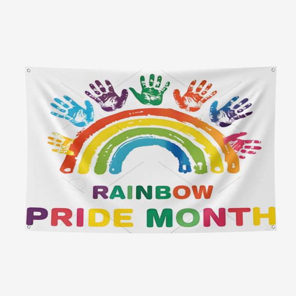 Pride Day Thickened Spring Yarns Background Cloth - Heat Transfer Printing HD non-Fading Indoor And Outdoor Wear-Resistant Decorative Cloth 3.6*5.9FT/110*180CM