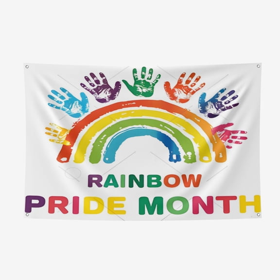 Pride Day Thickened Spring Yarns Background Cloth - Heat Transfer Printing HD non-Fading Indoor And Outdoor Wear-Resistant Decorative Cloth 51*59IN/130*150CM