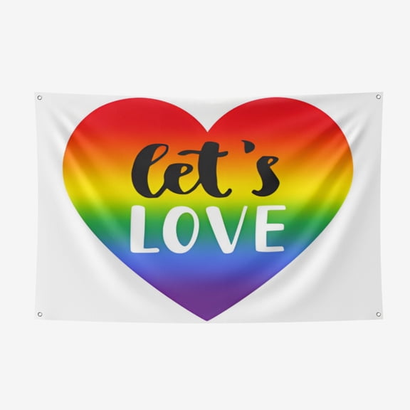 Pride Day Thickened Spring Yarns Background Cloth - Heat Transfer Printing HD non-Fading Indoor And Outdoor Wear-Resistant Decorative Cloth 51*59IN/130*150CM