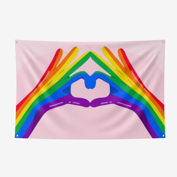 Pride Day Thickened Spring Yarns Background Cloth - Heat Transfer Printing HD non-Fading Indoor And Outdoor Wear-Resistant Decorative Cloth 51*59IN/130*150CM