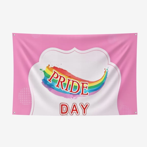 Pride Day Thickened Spring Yarns Background Cloth - Heat Transfer Printing HD non-Fading Indoor And Outdoor Wear-Resistant Decorative Cloth 51*59IN/130*150CM