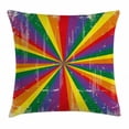 thumbnail image 1 of Pride Decorations Throw Pillow Cushion Cover, Radial Vintage Scratched Backdrop for Homosexual Gay Lesbian Couples, Decorative Square Accent Pillow Case, 18 X 18 Inches, Multicolor, by Ambesonne, 1 of 2