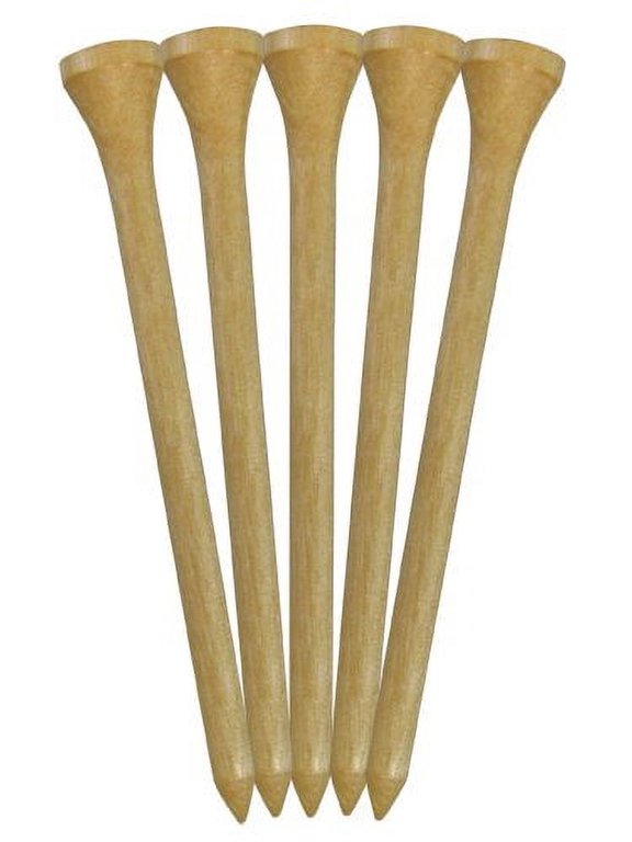 Pride Deluxe Wood Golf Tee 3.25 inch, Natural, 50 Count