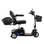 Pride Elite Traveller 3-Wheel Mobility Scooter Plus Mobility Yours Accessory Kit, 12 AH Battery