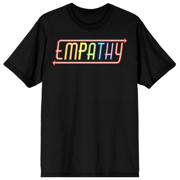 Pride Empathy Men's Black T-shirt-Small