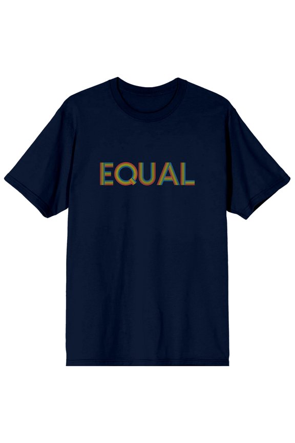 Pride Equal Men's Navy T-Shirt-3XL