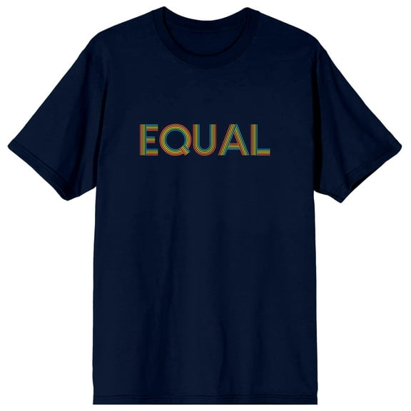Pride Equal Men's Navy T-Shirt-XXL