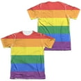 thumbnail image 1 of Pride Flag (Front - Back Print) - Short Sleeve Shirt - XX-Large, 1 of 2