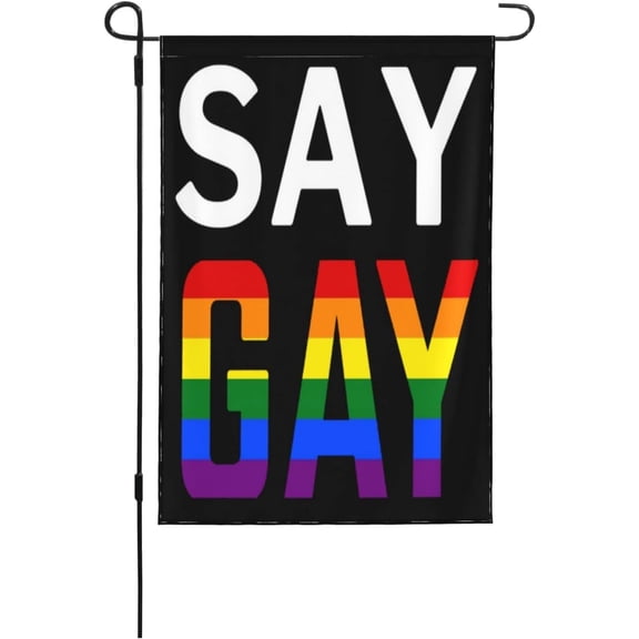 Pride Flag Its Ok To Say Gay Flags, Its Ok To Say Gay Garden Flags Personalized Garden Flags 12x18 Double Sided House Flag For Garden