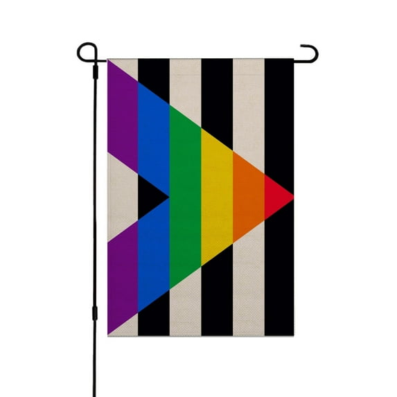 Pride Garden Flag LGBT Rainbow LGBTQ Alliance Gay Pride Support Vertical Double Sized Yard Outdoor Decoration