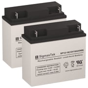 Pride Go-Go SC54 Elite Traveller Plus Wheelchair - 12V 18AmpH SigmasTek Battery Set of 2