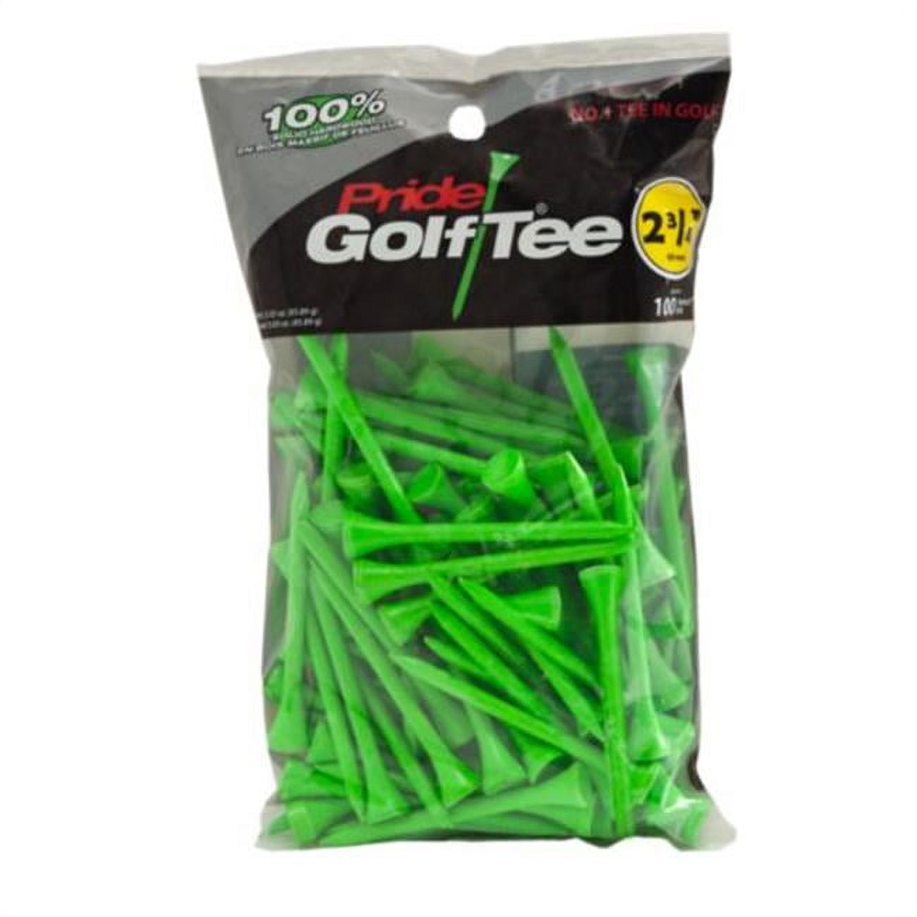 Pride Golf Tee, 2.75 inch, Citrus Green, 100 Count